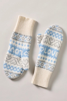 LoveShackFancy Fancy Fairisle Mittens | Anthropologie (US)