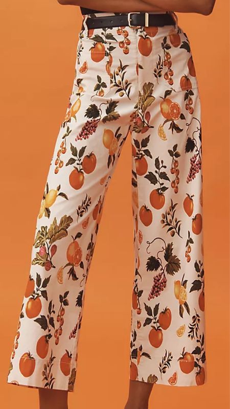 The Colette Cropped Wide-Leg Pants by Maeve, 5 prints