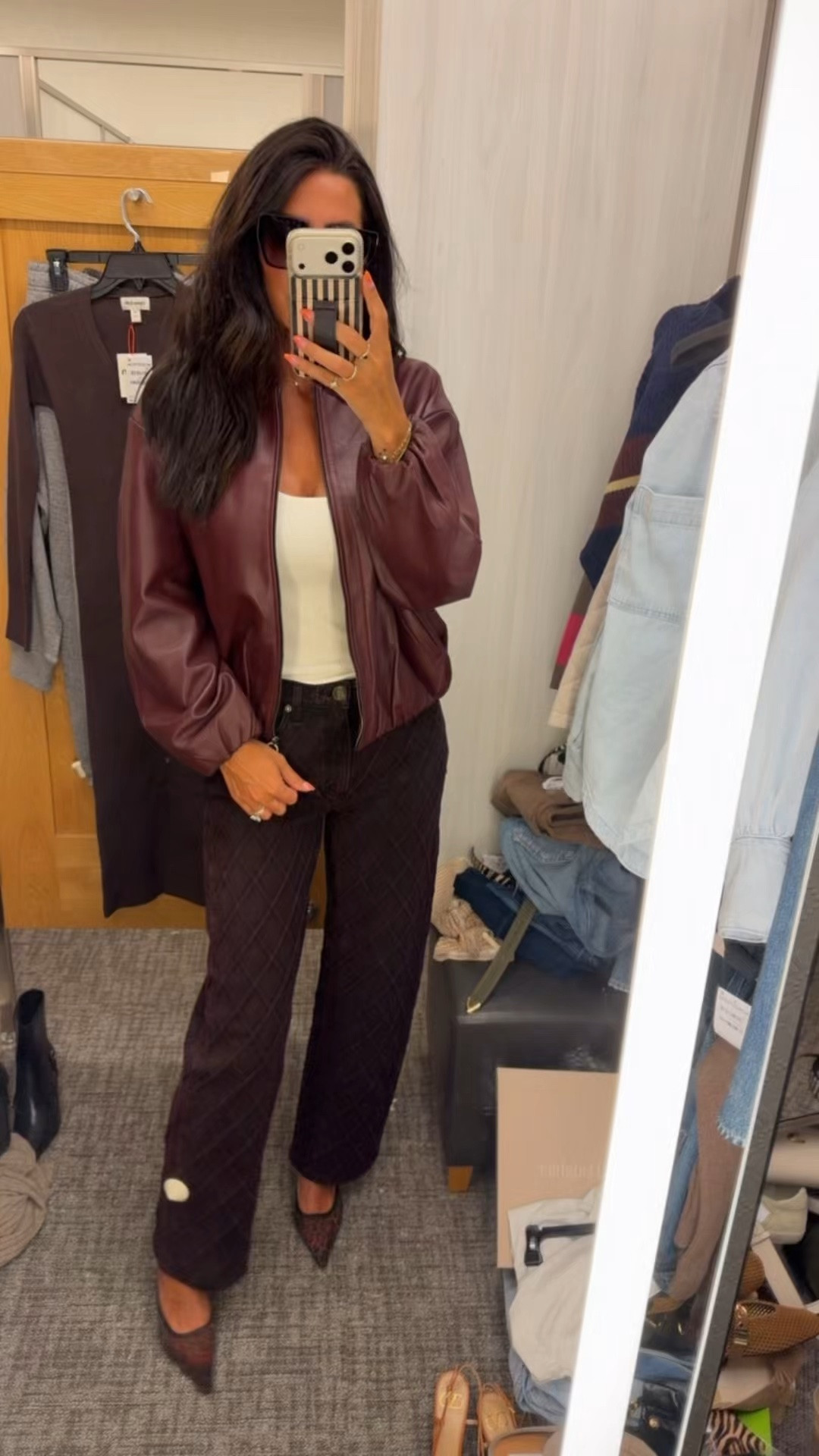 Quilted denim is so cool true to size 
Jacket size small

#LTKootd