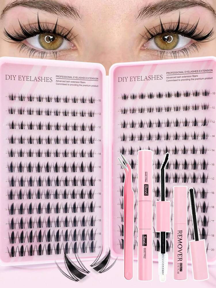 From$2.67

-18%$3.27Last 2 daysLast 2 days

240pcs DIY False Eyelashes Set, Includes Glue, Makeup... | SHEIN