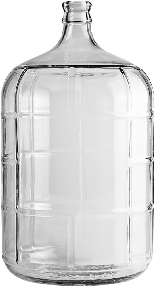 FastRack 5 Gallon Glass Carboy | Clear Italian Glass Fermenter for Wine & Beer Brewing, Home Ferm... | Amazon (US)