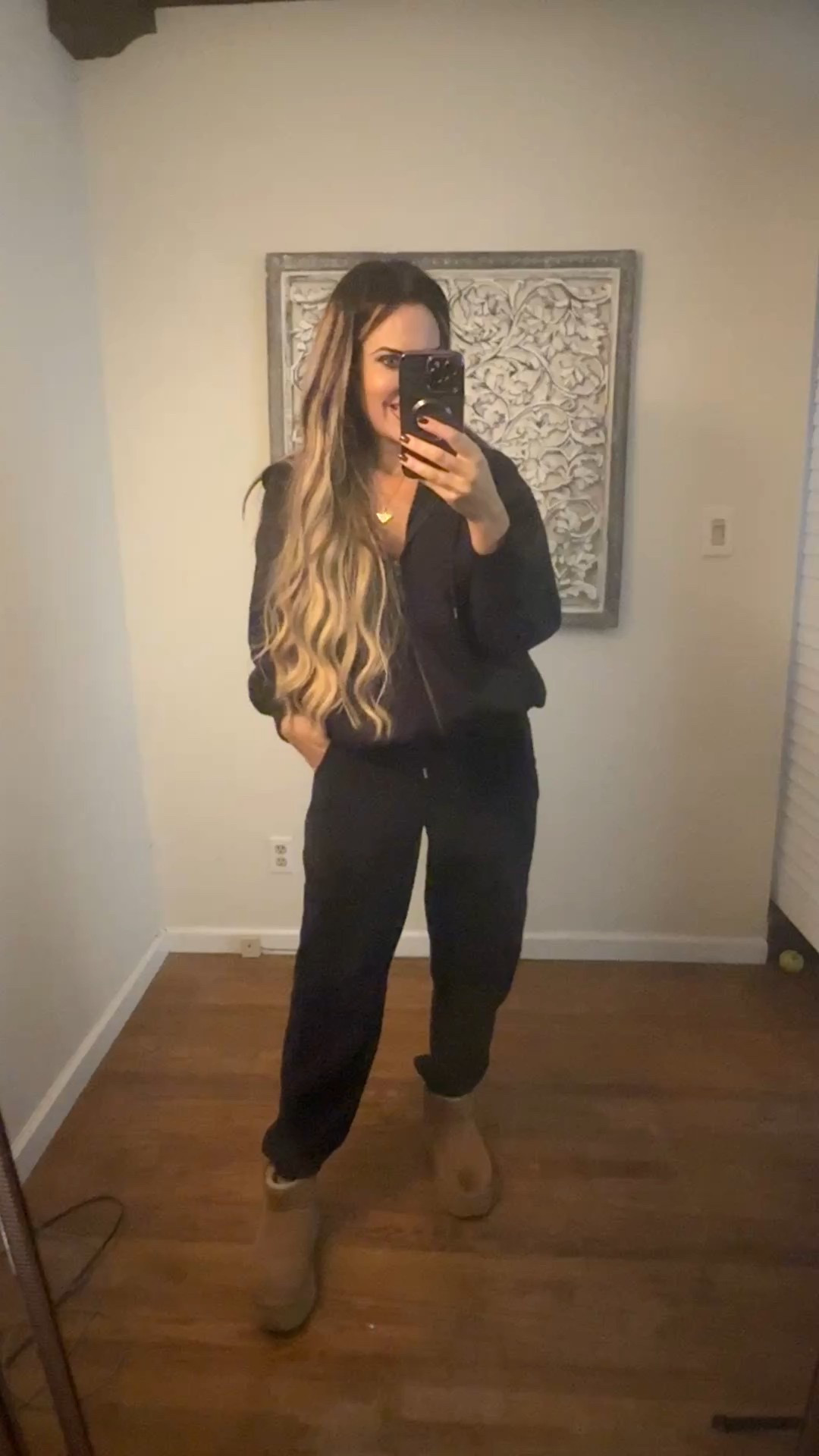 I love this soft, comfortable sweat outfit from Target! The joggers are flattering! 

#LTKTravel #LTKFindsUnder100