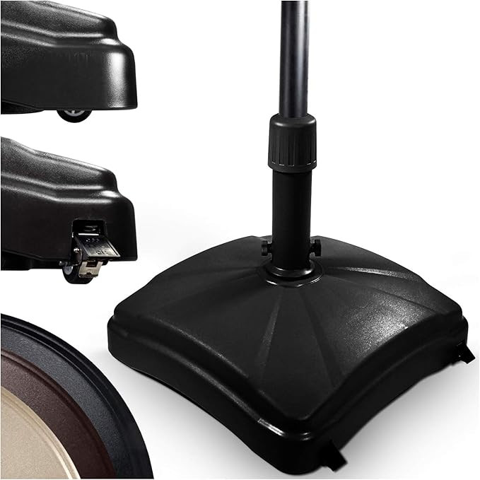 Outdoor Umbrella Stand w/Easy Rolling Base (up to 125lb) Heavy Duty Universal Design for Weighted... | Amazon (US)