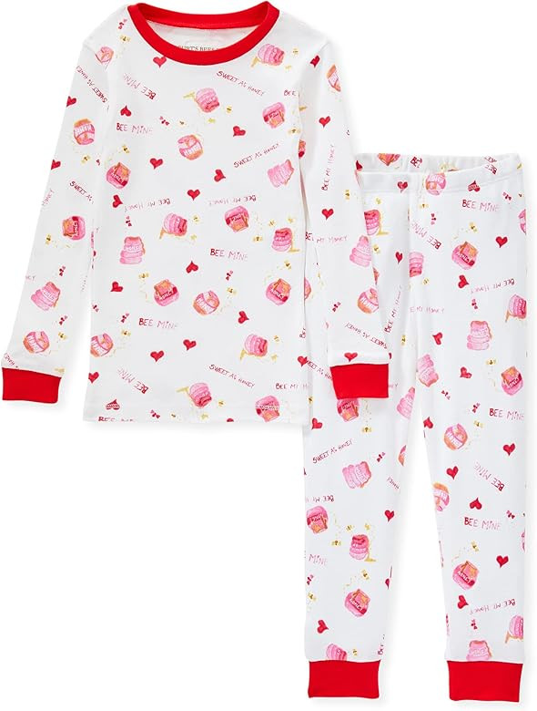 Burt's Bees Baby Baby Girls' Pajamas, Tee and Pant 2-Piece Pj Set, 100% Organic Cotton | Amazon (US)