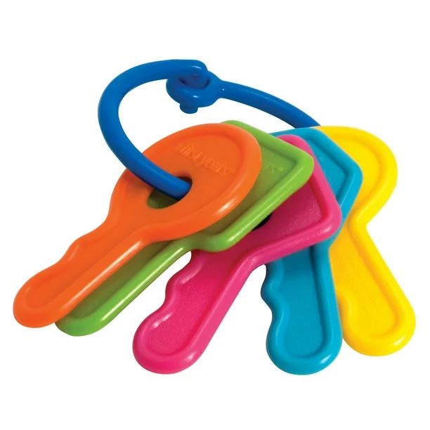 The First Years First Keys Teether, Baby Teething Toy, Includes Ring and 5 Numbered Keys - Walmar... | Walmart (US)