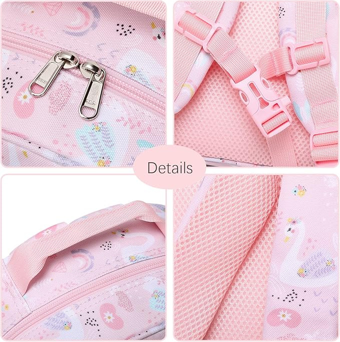 abshoo Swan Backpack for Kid Little Small Girls Bookbag Preschool Toddler Backpack (Swan) | Amazon (US)