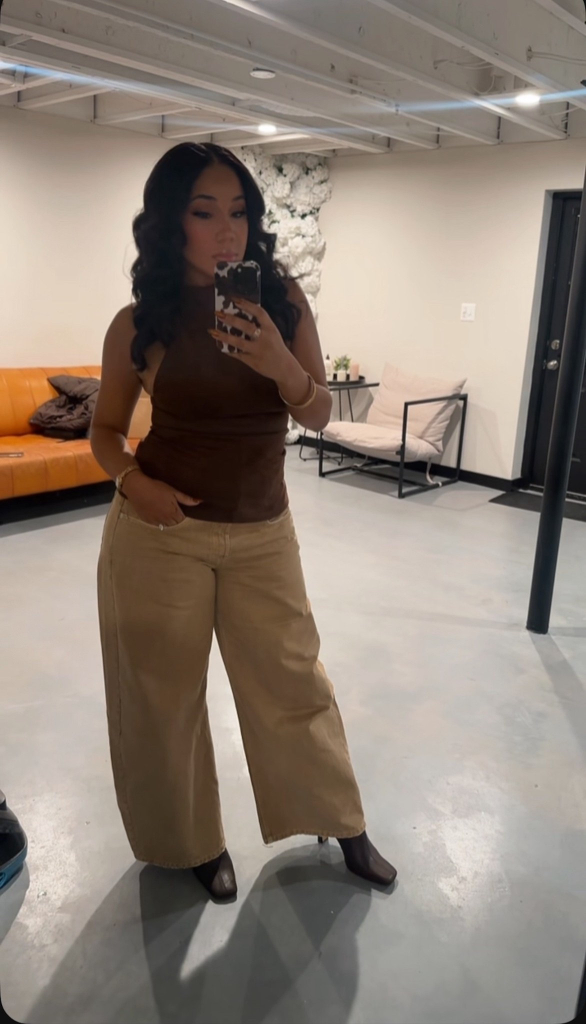 When I tell you I threw this outfit together for our holiday photos while running out the door- believe me! Zara came through with the suede halter, cutesy jeans and Steve Madden held me down on the boots per usual ☺️

#LTKootd #LTKHoliday #LTKgrwm