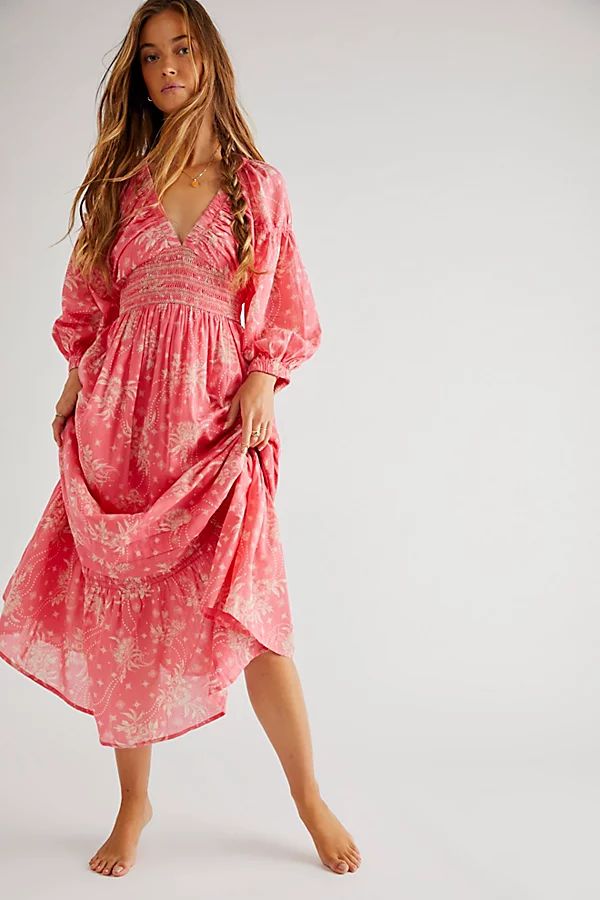 Golden Hour Maxi Dress by Free People, Electropop Pink Combo, XS | Free People (Global - UK&FR Excluded)