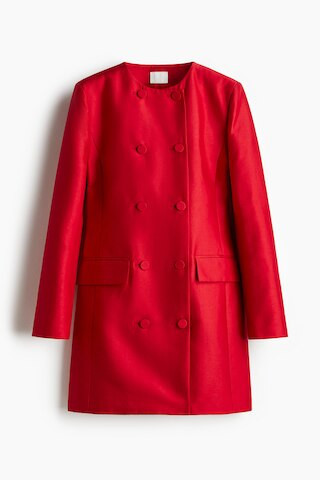 H & M - Zweireihiges Blazerkleid - Rot - Damen | H&M (DE, AT, CH, NL, FI)