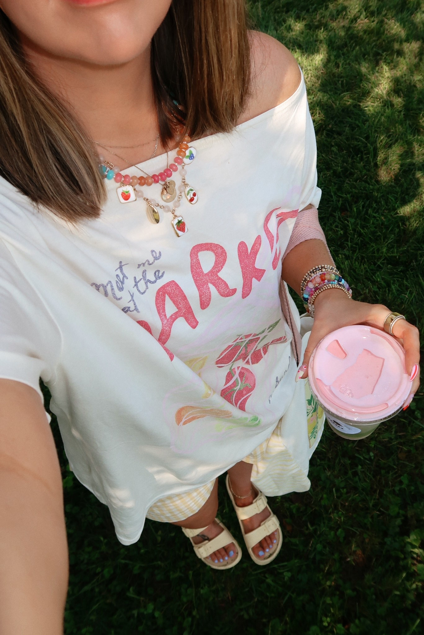 Farmer’s market outfit // I wore this tee backwards because I loved the back more so than the front 🙈 it’s so cute! In a size M

Gingham shorts, boxer shorts, target sandals, hollister, Amazon necklace, farmers market Saturday, weekend outfit 

#LTKSeasonal #LTKSaleAlert #LTKFindsUnder50