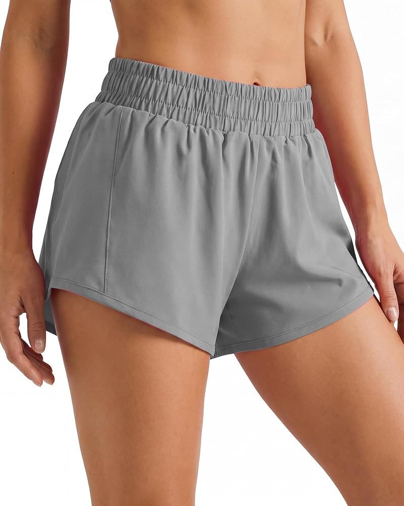Women's Running Shorts High Waist Quick Dry Athletic Shorts with Liner Workout Gym Yoga Shorts | Amazon (US)