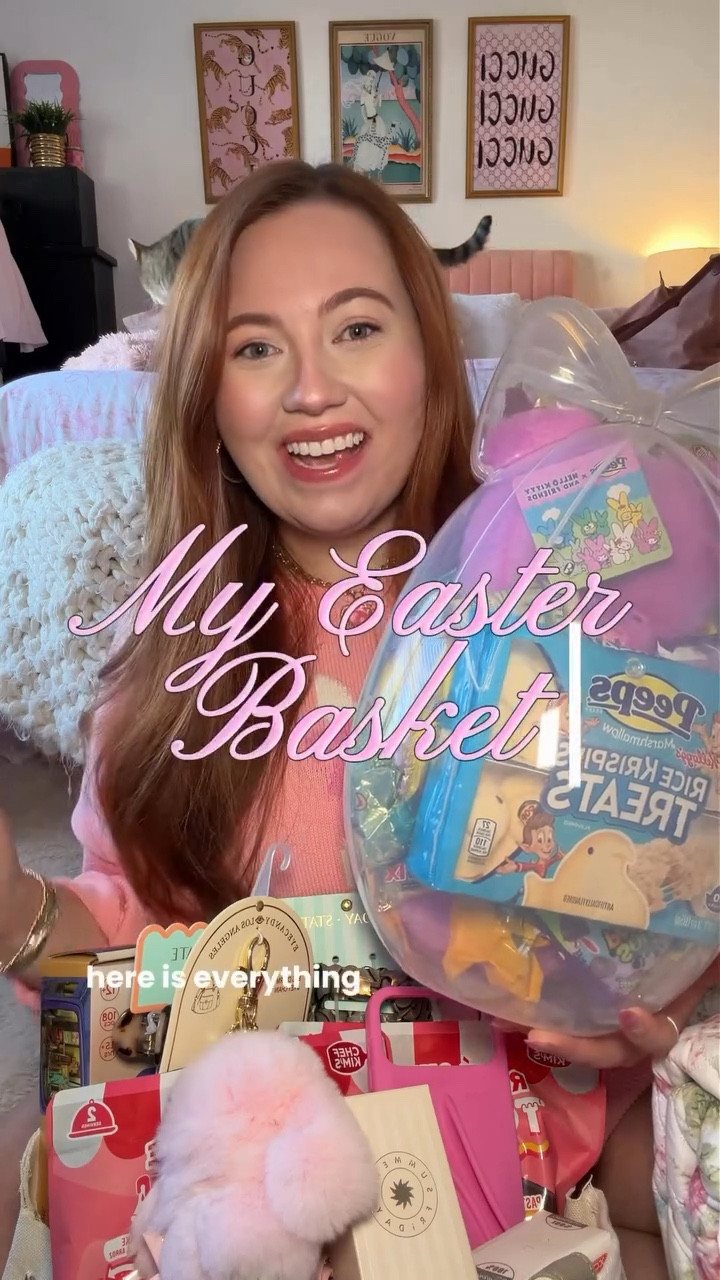 What I got in my 2026 Easter basket 🐰🌷🐥🥚🧺 #easterbasket #giftbasketideas #springtrends #springdecor #girly