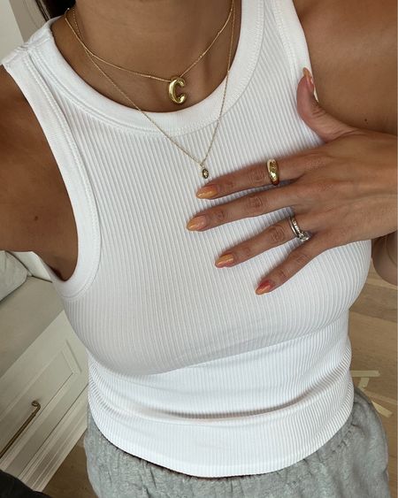 Everyday simple gold jewelry details ✨

Dainty jewelry, gold necklace, gold jewelry, initial necklace, gold ring, white tank top, Walmart, gift for her, Christine Andrew 
@Walmartfashion #WalmartFashion #WalmartPartner

#LTKStyleTip #LTKFindsUnder50 #LTKGiftGuide