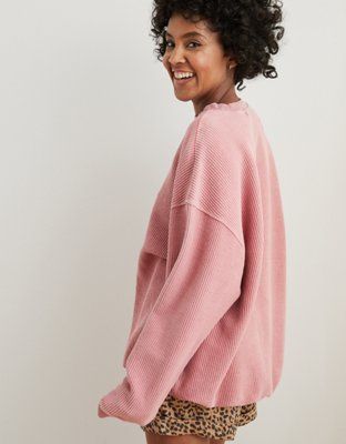 Aerie New Love Oversized Sweatshirt | American Eagle Outfitters (US & CA)