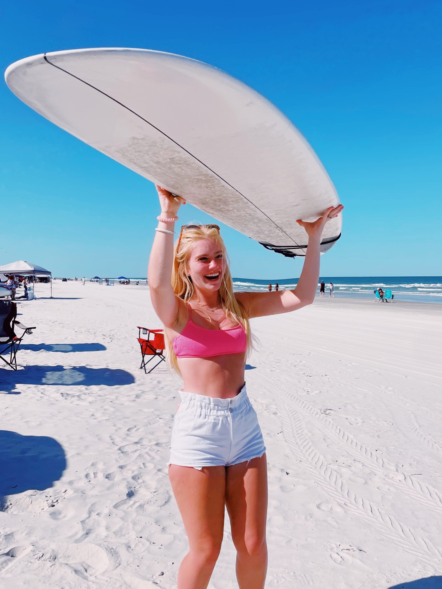 CUTE SUMMER FUN BEACH FLORIDA BIKINI SURFING BLONDE PINK SHORTS VSCO PREPPY

#LTKtravel #LTKsalealert #LTKSeasonal