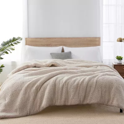 Sherpa Reversible Comforter | Bed Bath & Beyond | Bed Bath & Beyond