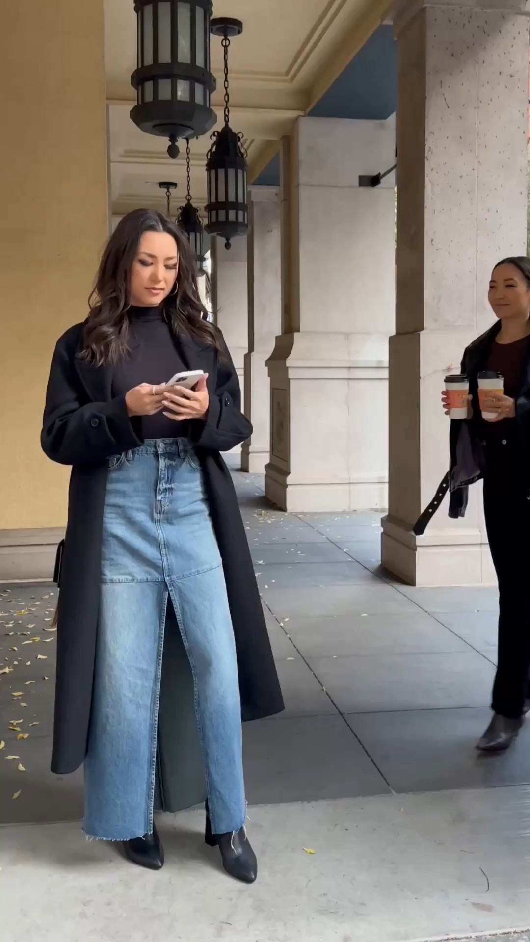 Winter outfits :) wool coat, biker jacket, black boots, narrow calf boots, denim skirt, maxi skirt

#LTKHoliday #LTKootd #LTKSeasonal