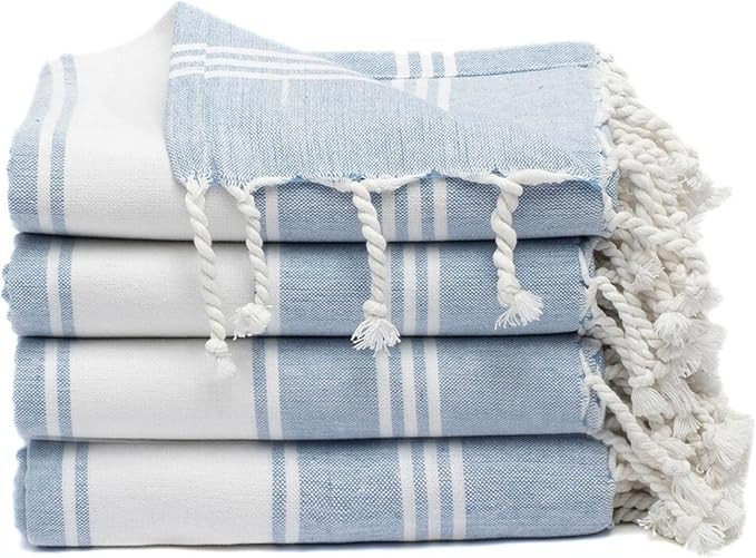 Cotton Turkish Beach Towel with Towels Oversized 36"x72" Pool Absorbent Extra Large Quick Dry San... | Amazon (US)
