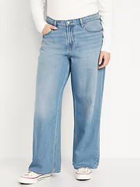 Mid-Rise Baggy Wide-Leg Jeans | Old Navy | Old Navy (US)