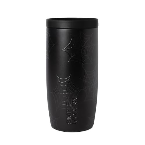 Simple Modern Halloween Signature Voyager | 16oz Travel Coffee Mug Tumbler with 360° Lid | Gifts for Women Men | Ceramic-Lined Insulated Stainless Steel Cold Brew Iced Coffee Cup | Spiderwebs | Amazon (US)