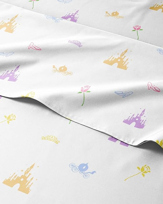 Kids Twin Size Princess Bed Sheets - 3 Piece Kids Princess Sheet Set - Castle Themed Bedding - Ul... | Amazon (US)