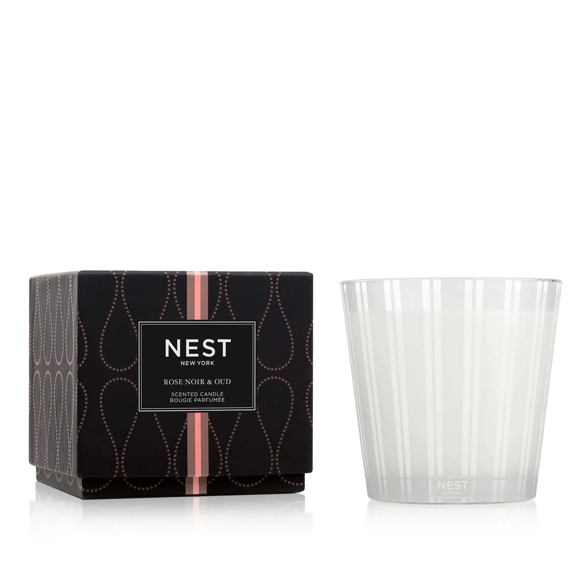 Rose Noir & Oud 3-Wick Candle | NEST Fragrances