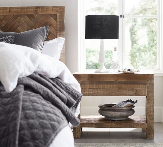 Hensley Reclaimed Wood Nightstand | Pottery Barn (US)