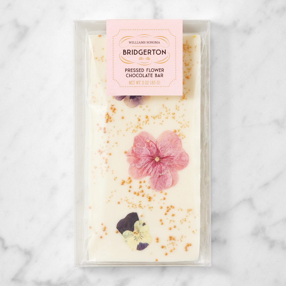 Bridgerton x Williams Sonoma Pressed Flower Chocolate Bar | Williams-Sonoma