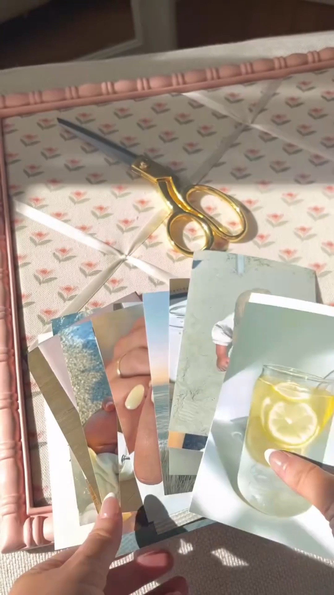 starting a postpartum craft series! our annual prayer/mood board creation for the first day of the new year say 2026 for 🔗 to this cute board + details I used! 🌊🤍🫶🏼

something I always love to do for a fresh new year start & so easy to make! I always order photos at walgreens for a quick pick up! 

#prayerboard #moodboardaesthetic #prayerboard2026 #moodboard2026