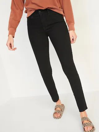High-Waisted Pop Icon Skinny Black Jeans for Women | Old Navy (US)