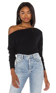 Cashmere Cuffed Off Shoulder Long Sleeve Top
                    
                    Enza Costa | Revolve Clothing (Global)
