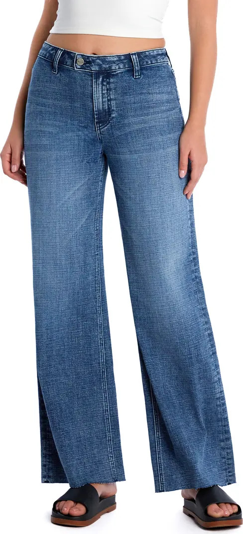 Flat Front Wide Leg Jeans | Nordstrom