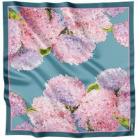 Medium Satin Hair Scarf With Hydrangeas, Blue Head Scarf, Mother's Day Gift, Gift For Women, Wife, Birthday Sister | Etsy (US)