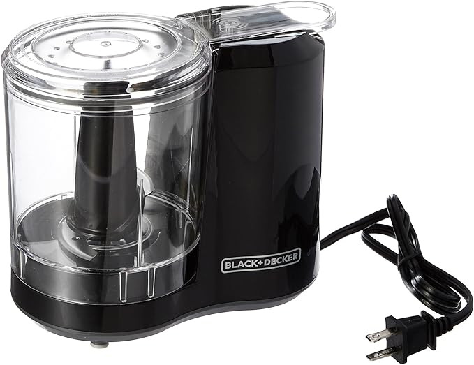 Black+Decker, Improved Assembly, HC300B FreshPrep 3-Cup Electric Food Chopper, capacity | Amazon (US)
