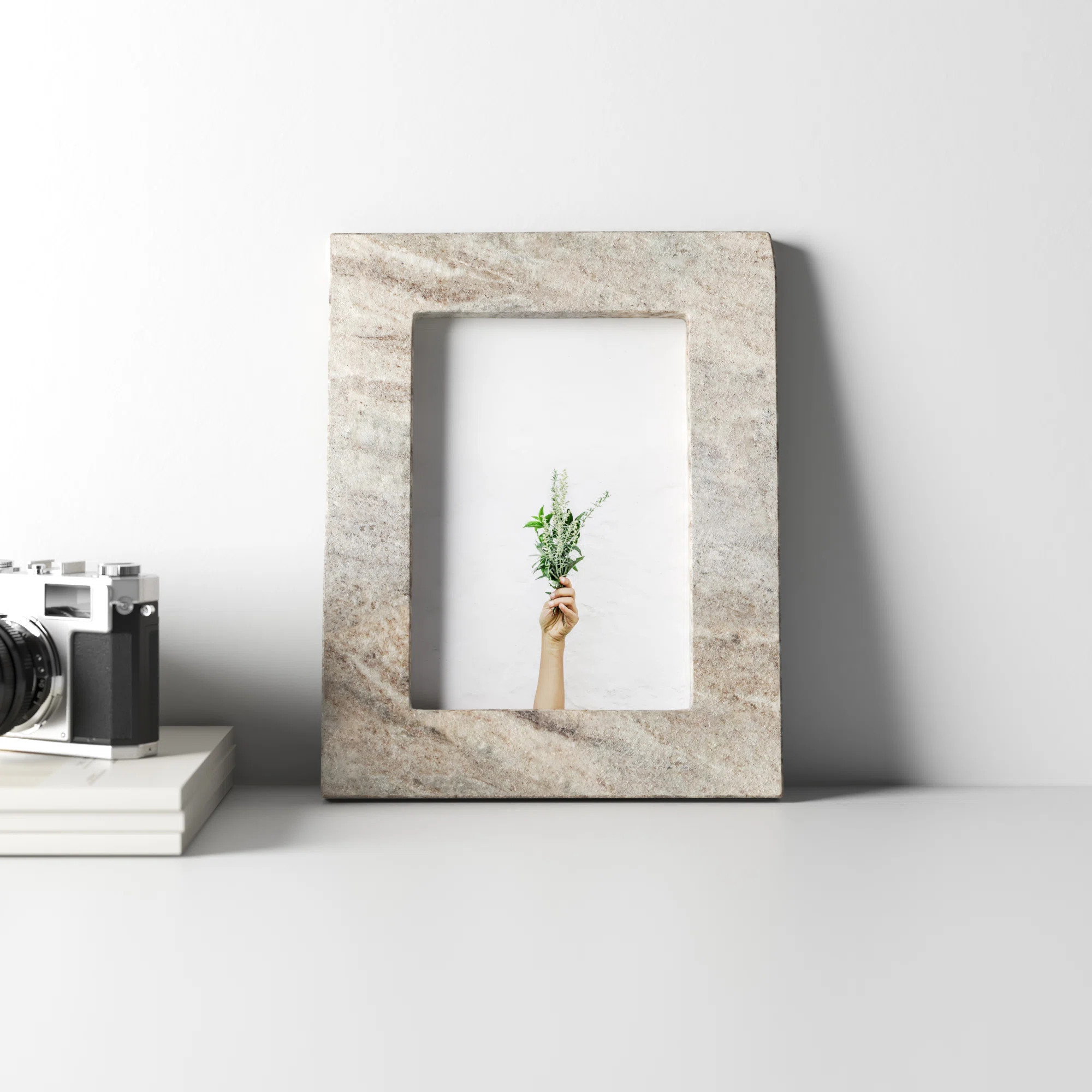 Tellis Brown Marble Matte Picture Frame | Wayfair North America