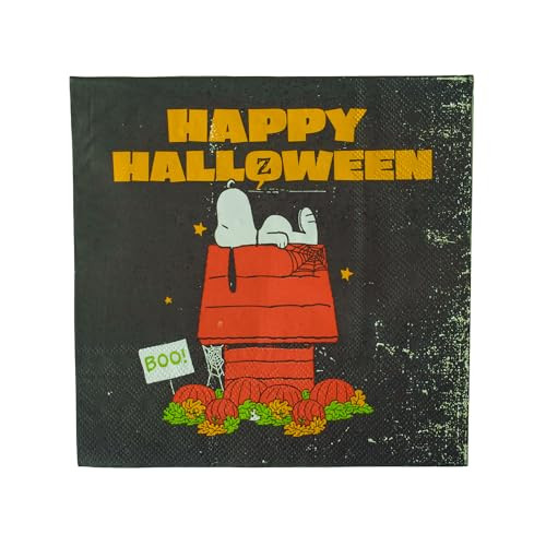 Jollity & Co x Peanuts\u00ae - Peanuts Halloween - Paper Napkins- Halloween Design- Large Napkins... | Amazon (US)
