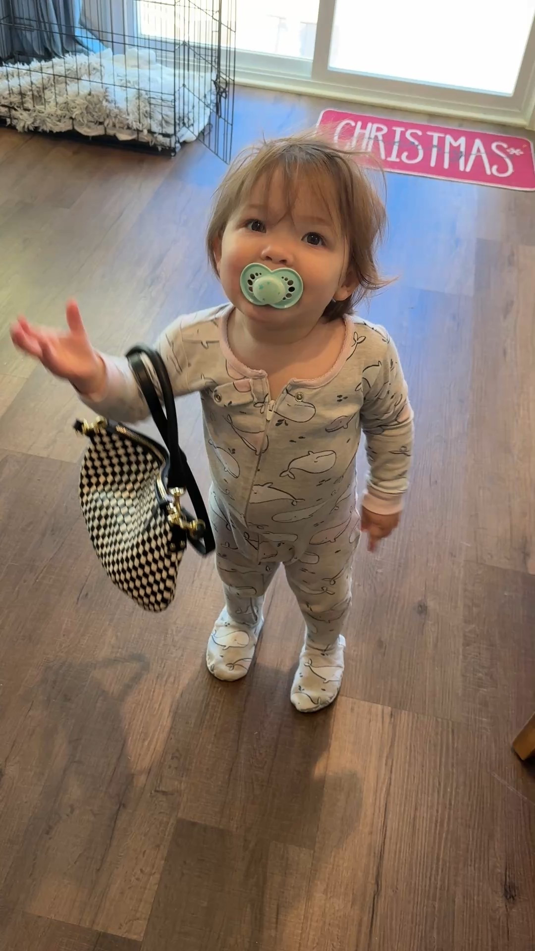 Someone is trying to steal mommy’s new purse / birthday present 👀 I guess she loves Clare V too! 🎁 

#LTKGiftGuide #LTKmomlife #LTKHoliday