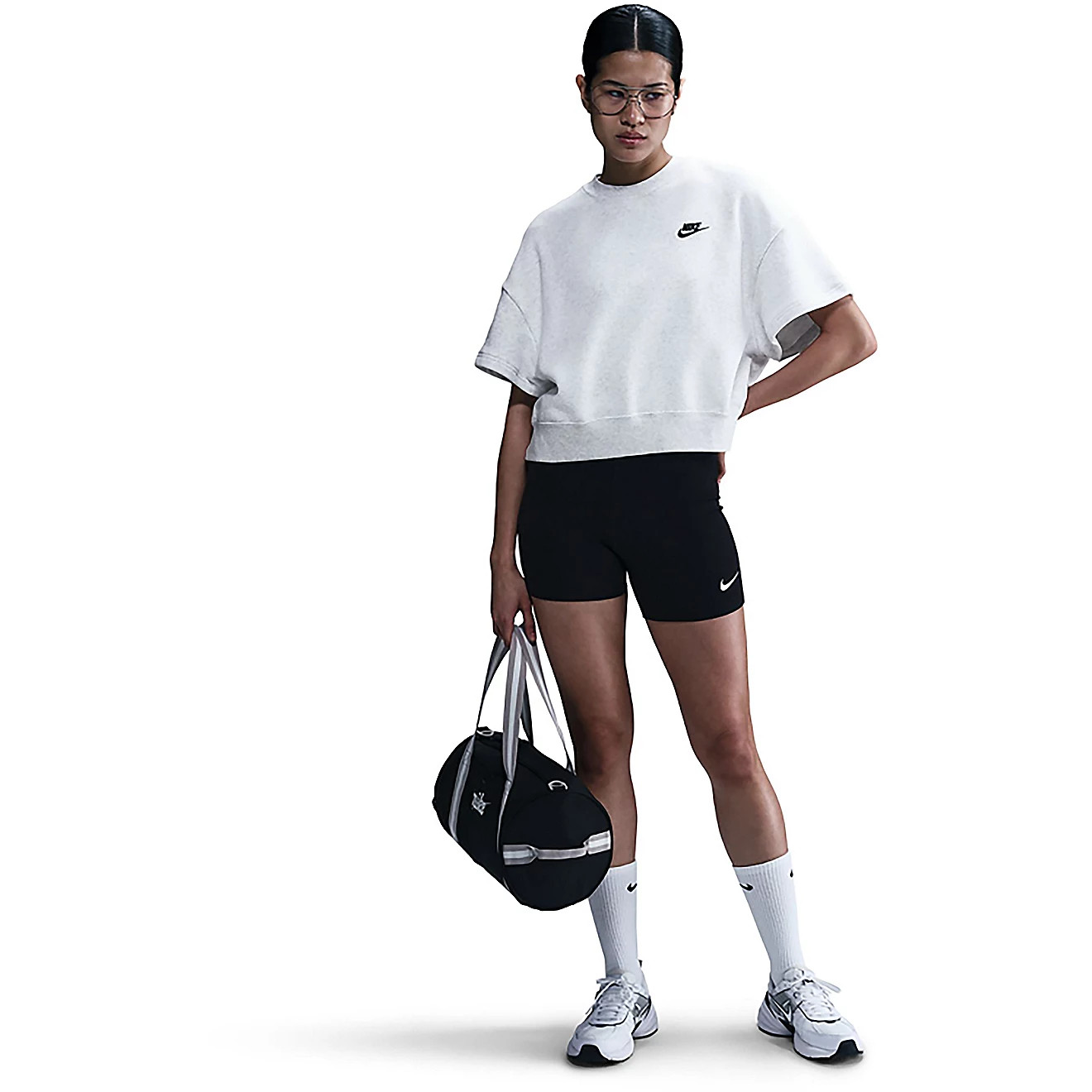 Nike Women's Sportswear Club Fleece Loose Short Sleeve Shirt | Academy Sports + Outdoors