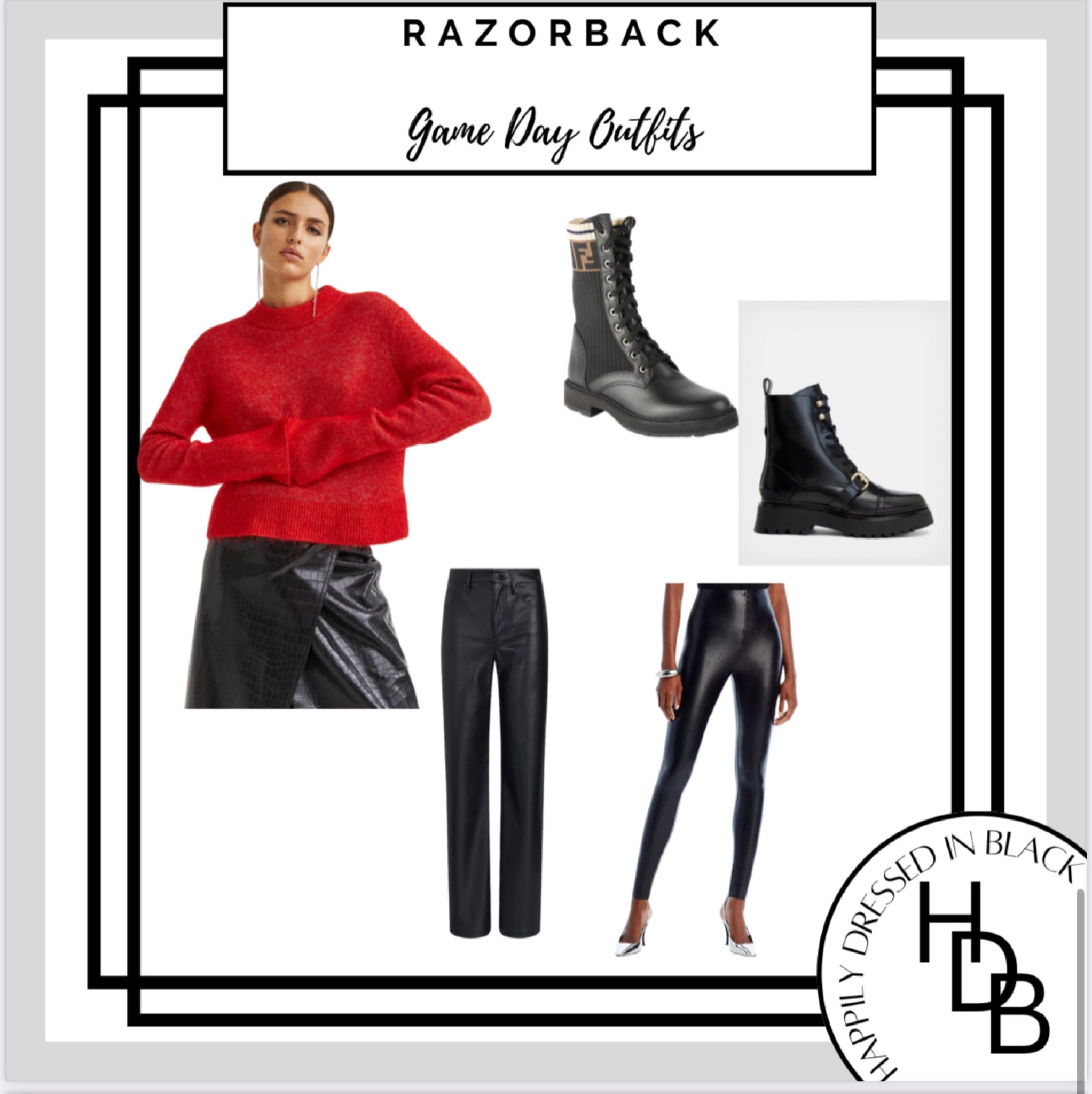 Planning all of our Arkansas Razorback Football Game day outfits for this season!  Representing the hogs in Red and Black as usual!  Whether you are cheering from home, tailgating, or attending the game these outfits will help you cheer in style!

#LTKover40 #LTKstyletip #LTKSeasonal