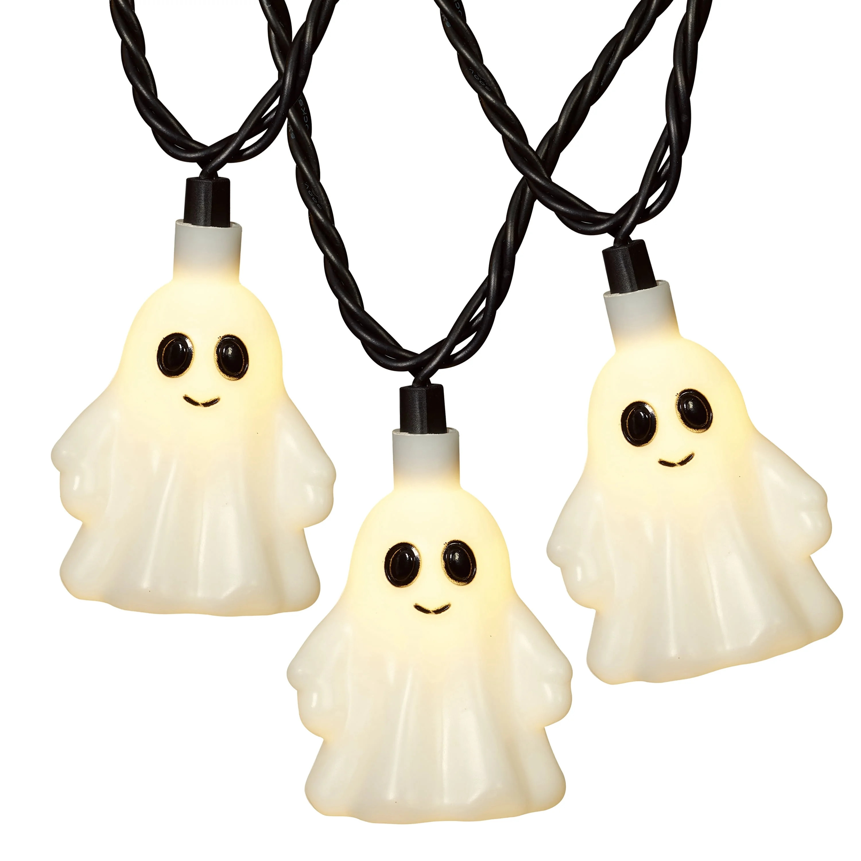 Indoor/Outdoor 10-Count LED Ghost String Lights, Warm White, 6.5', Halloween by Way To Celebrate | Walmart (US)