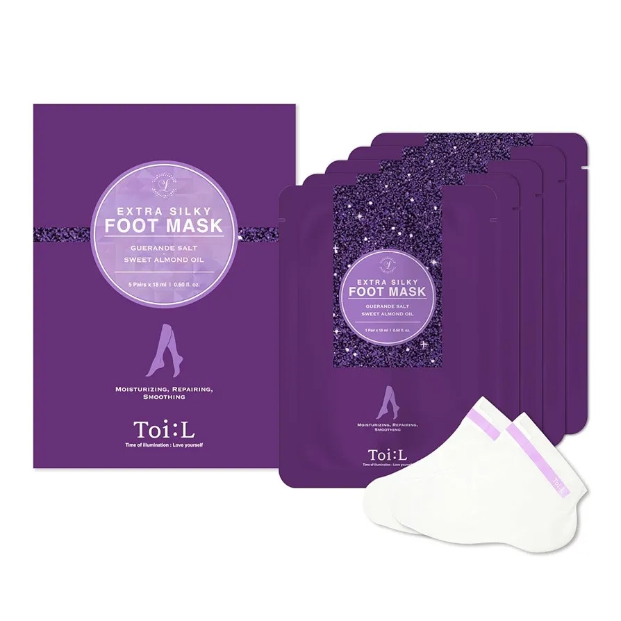 Toi:L Extra Silky Foot Mask 5 Pairs, Post-Peeling Foot Care Treatment, Moisturizing Socks with Gu... | Amazon (US)