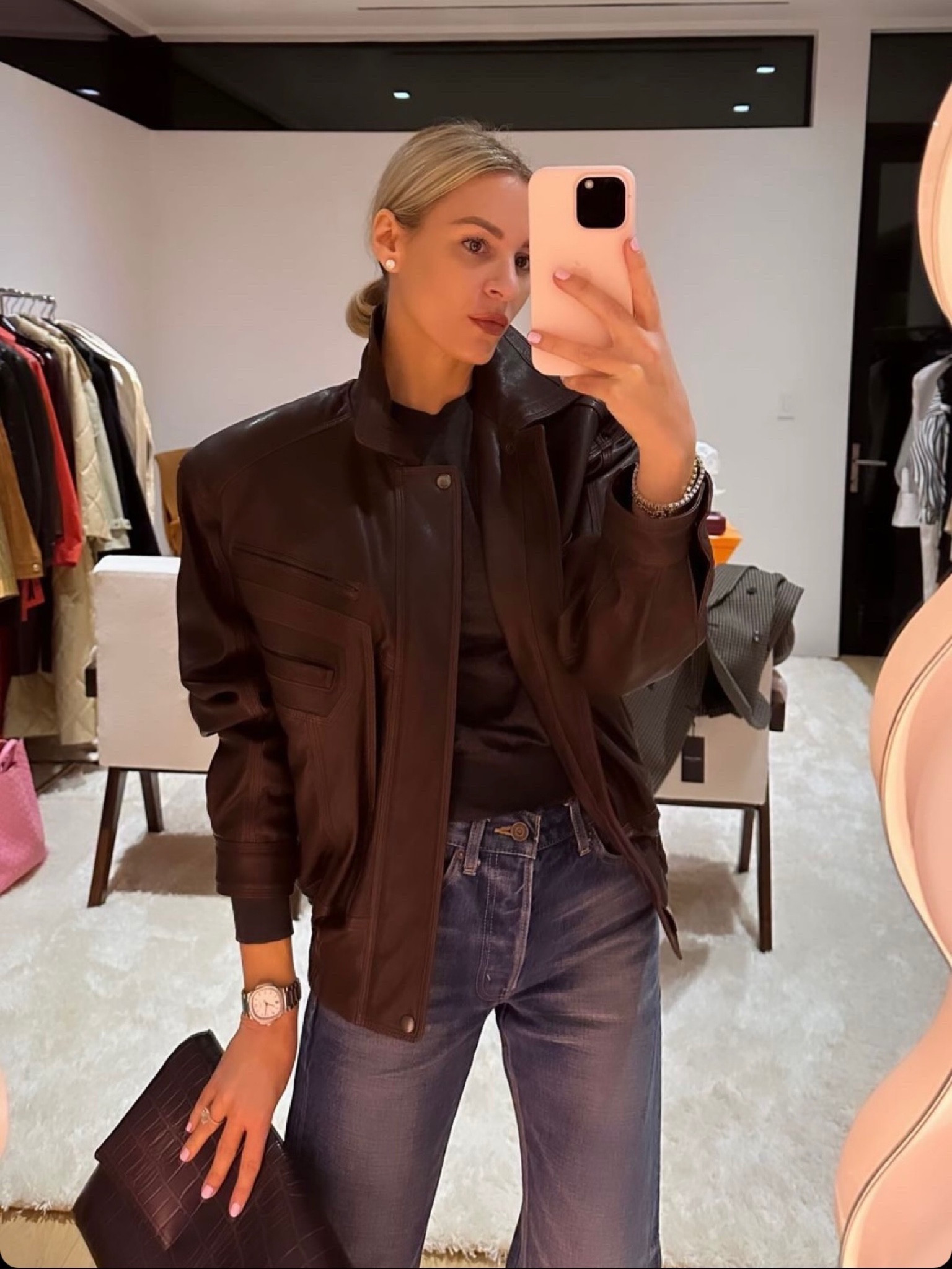 Outfit of the day 🤎 linked similar charcoal sweaters

#LTKstyletip #LTKSeasonal