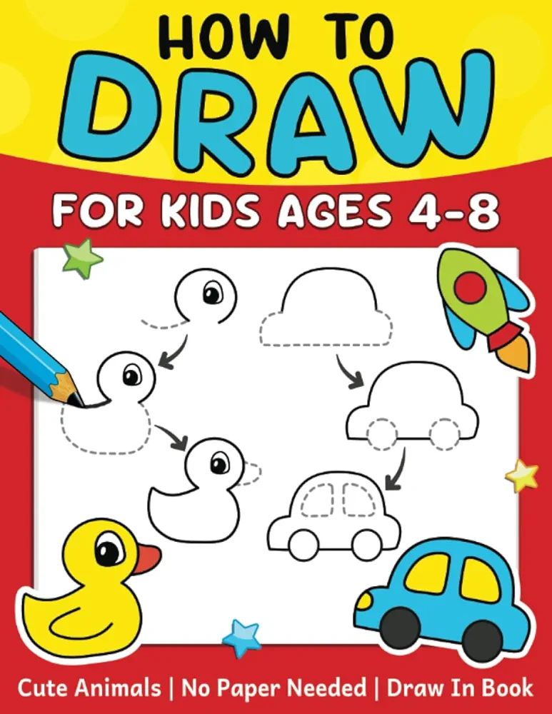 How To Draw For Kids (No Paper Needed): Step By Step Guide To Drawing Cute Animals, Cars, Toys, U... | Amazon (US)