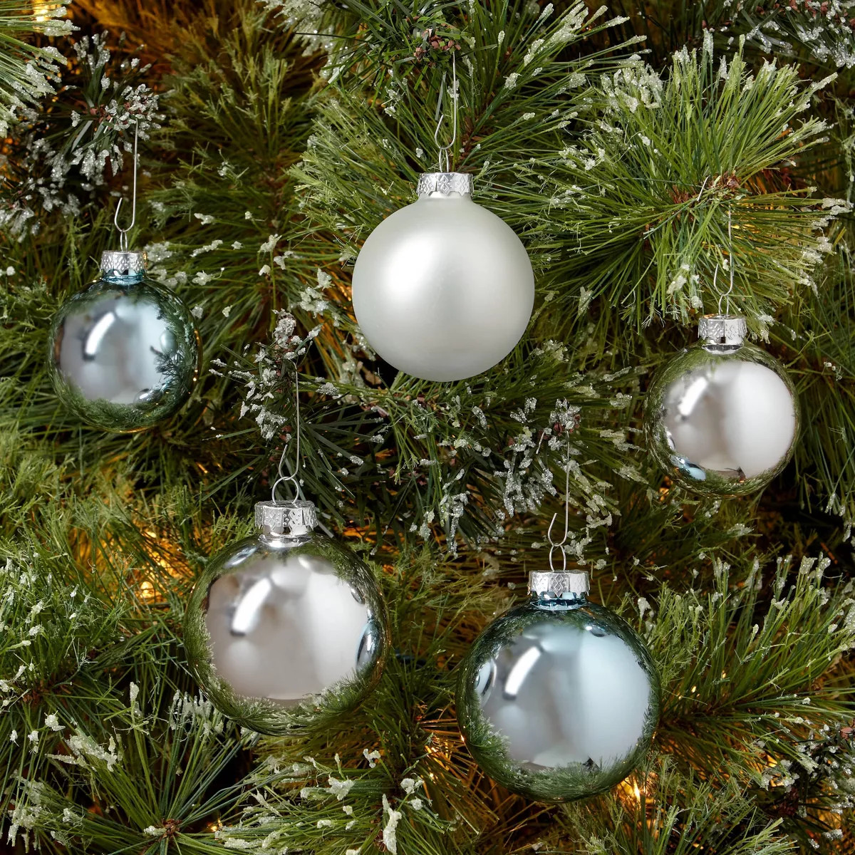 42ct Round Glass Christmas Tree Ornament Set - Wondershop™ | Target