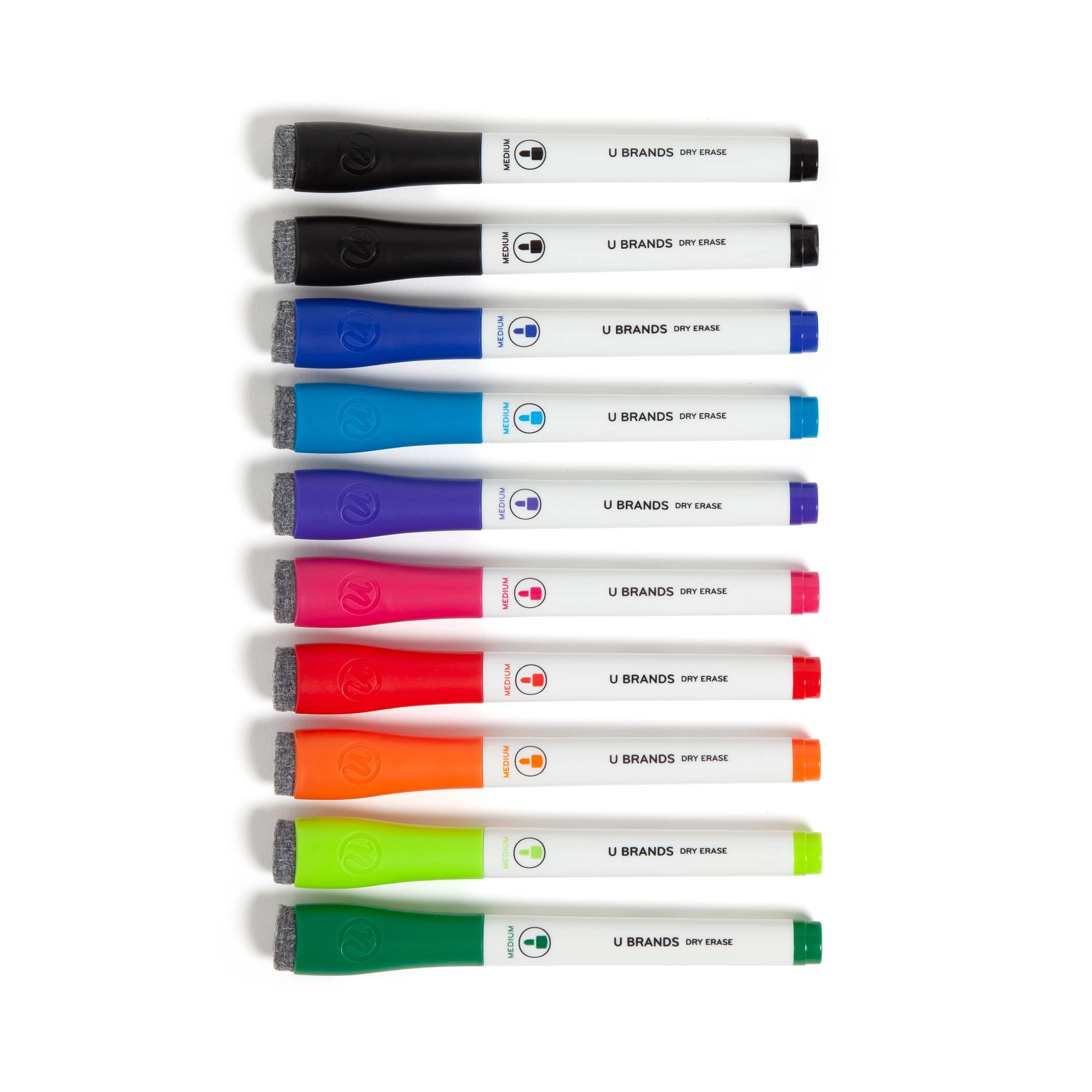 U Brands Dry Erase Markers, Bullet Tip, Medium Point, Multi-Color, 10 Count | Walmart (US)