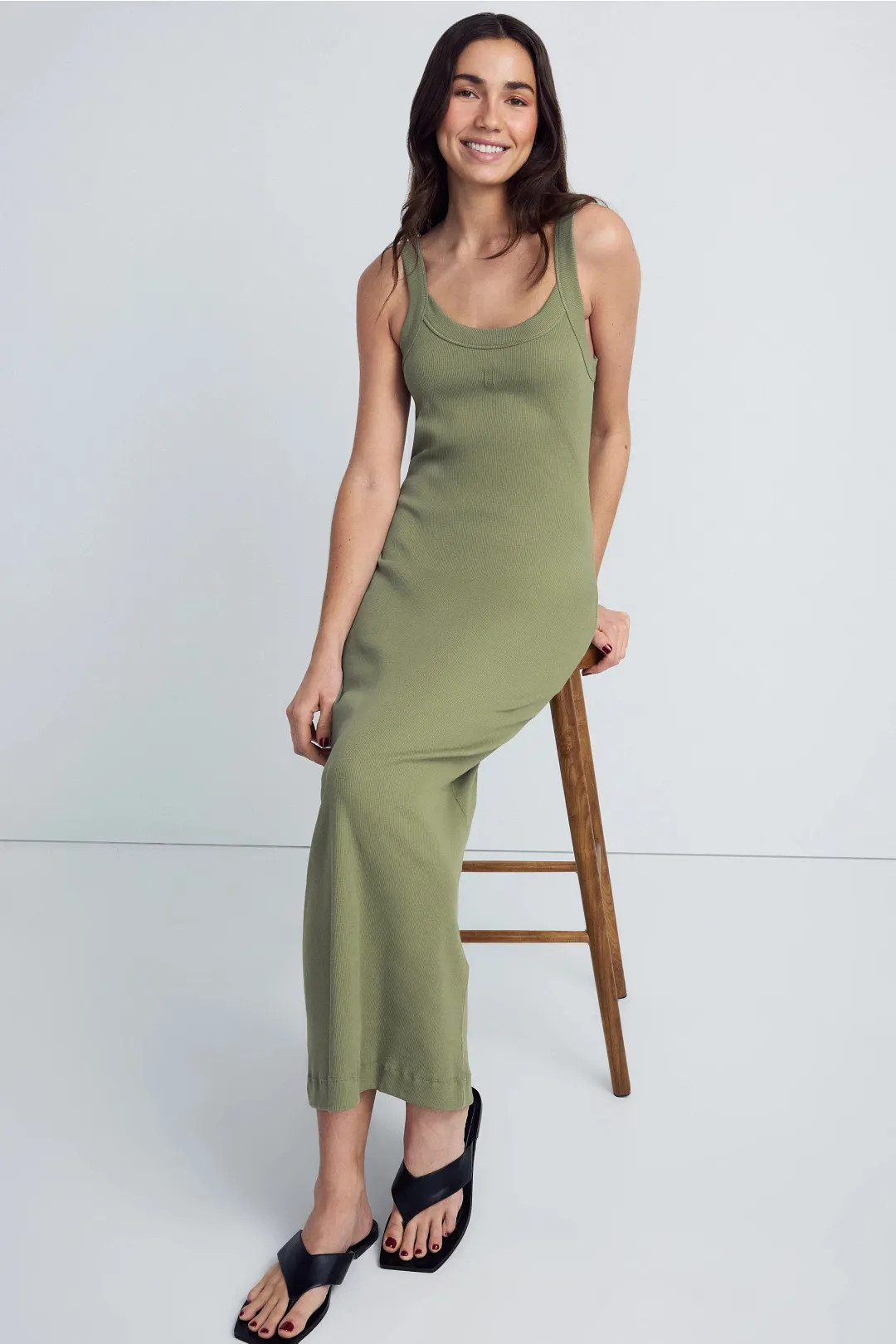 Lio Ribbed Midi Dress | Rent the Runway