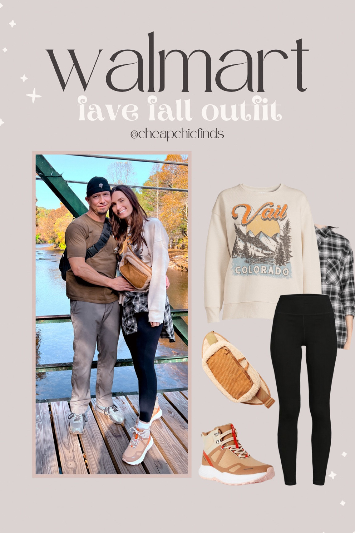 Walmart fall hiking outfit idea. Hiking sneaker boots. Time and tru 

**sizing-
Sweatshirt- large, I sized up for an oversized fit
Flannel- small
Sneaker boots- 8, i sized down a half size since they don’t come in half sizes


#LTKtravel #LTKunder50 #LTKSeasonal