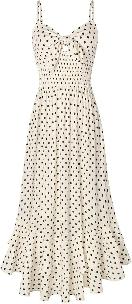 GRACE KARIN Womens Maxi Floral Sundresses Summer Beach Boho Dress Spaghetti Strap Dresses Casual ... | Amazon (US)