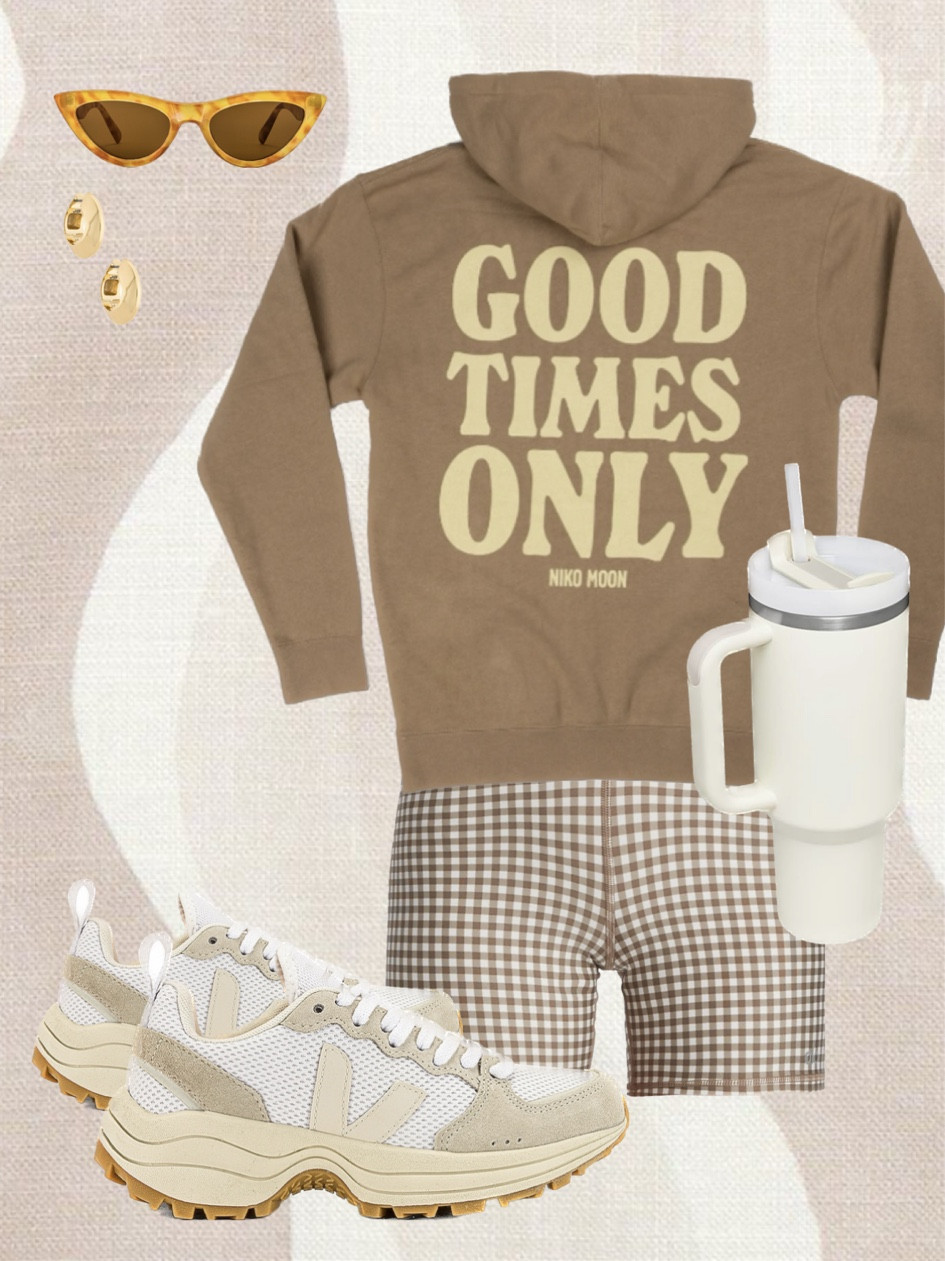 A fun casual way to style this GOOD TIMES ONLY hoodie 🙌🏻✨  

#LTKBacktoSchool #LTKFitness #LTKstyletip