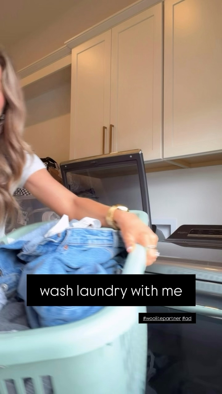 #ad Washing a load of darks and using our favorite @woolite_us Darks Defense!. It keeps our clothes from fading and pilling which is huge con with darker pieces. It protects against fading and pilling for up to 20 washes! You can find this laundry detergent at @target! #TargetStyle #Woolite #TargetPartner #Target #woolitepartner

Follow my LTK @kristincpressley on the @shop.LTK app to view this post and get my exclusive app-only content!

#liketkit 
@shop.ltk
https://liketk.it/5WWDW